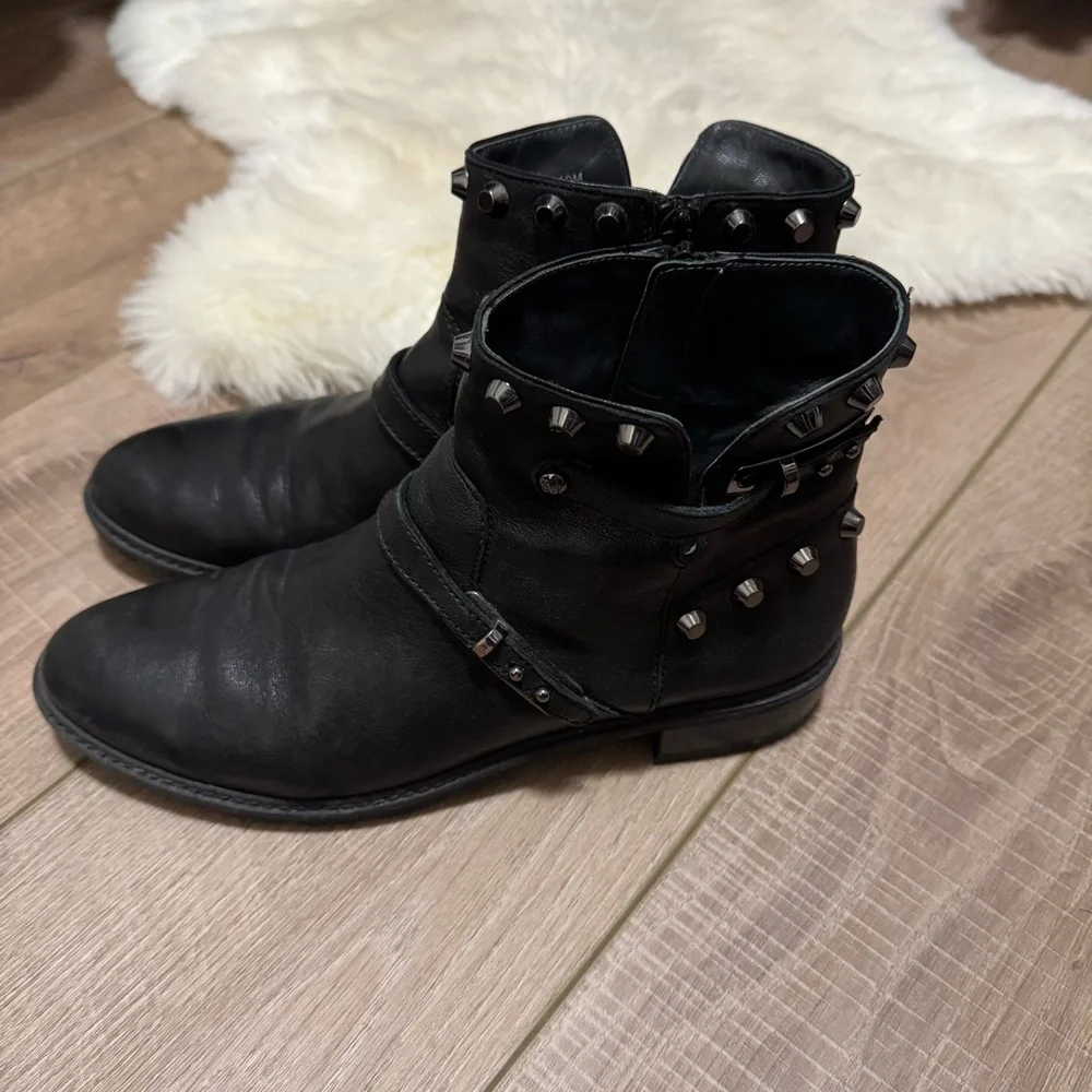 Stuart Weitzman GoWest Studded Ankle Boots - Picture 8 of 9
